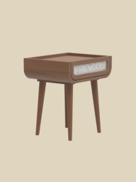 Kael Bedside Table - Walnut - thumbnail 4
