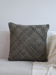 Viviana Suede Leather Cushion - thumbnail 1