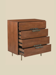 Menlo Four Drawer Wooden Chest - thumbnail 6