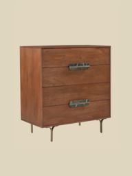 Menlo Four Drawer Wooden Chest - thumbnail 4