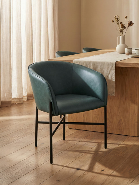 Sutton Green Upholstered Dining Chair - image 1