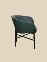 Sutton Green Upholstered Dining Chair - thumbnail 4