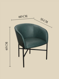 Sutton Green Upholstered Dining Chair - thumbnail 6