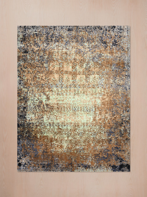 Brevyn Hand-knotted Wool & Bamboo Silk Rug - image 1