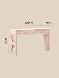 Veya Two Drawer Console Table - thumbnail 6
