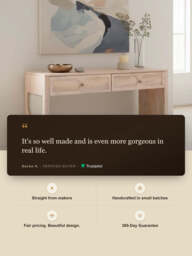 Veya Two Drawer Console Table - thumbnail 3