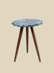 Ben Agate Side Table - Blue - thumbnail 2