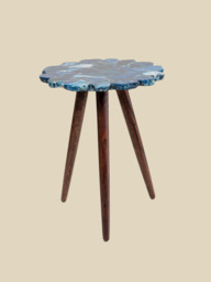 Ben Agate Side Table - Blue - thumbnail 3