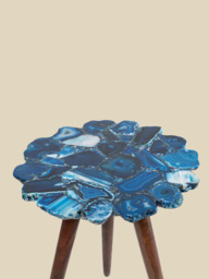 Ben Agate Side Table - Blue - thumbnail 5