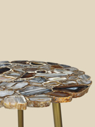 Damon Agate Side Table - Blue & Black - thumbnail 6