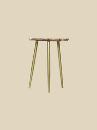 Damon Agate Side Table - Blue & Black - thumbnail 4