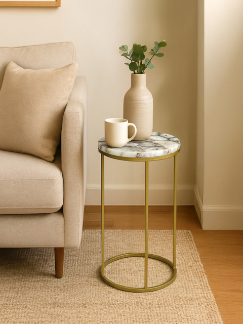 Emma Pearl Agate Side Table - image 1