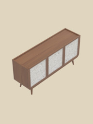 Kael Three Door Sideboard - Walnut - thumbnail 5