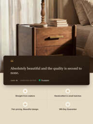 Sally Mango Wood Bedside Table - thumbnail 3