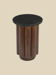 Shawn Black Marble Side Table - thumbnail 2