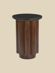 Shawn Black Marble Side Table - thumbnail 3