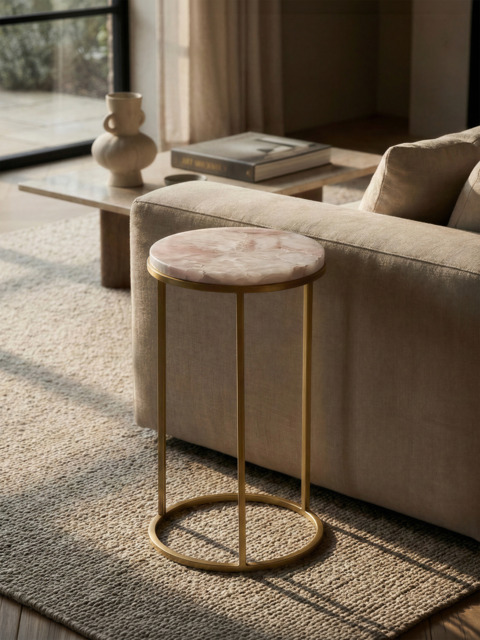 Blushara Rose Quartz End Table - image 1