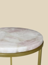 Blushara Rose Quartz End Table - thumbnail 6