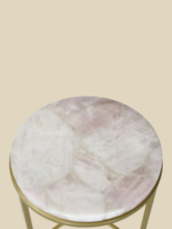 Blushara Rose Quartz End Table - thumbnail 5