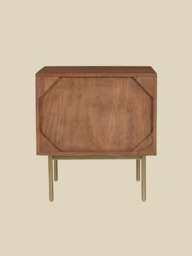 Caspian Two Drawer Bedside Table - thumbnail 5