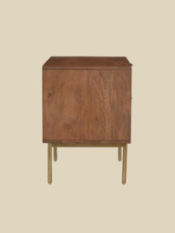Caspian Two Drawer Bedside Table - thumbnail 6