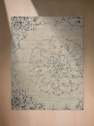 Tracy Wool & Bamboo Silk Hand-Knotted Rug - Charcoal - thumbnail 3