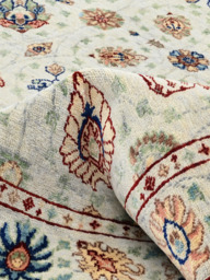 Selra Hand-Knotted Wool & Bamboo Silk Rug - Grey - thumbnail 5