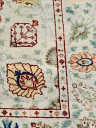Selra Hand-Knotted Wool & Bamboo Silk Rug - Grey - thumbnail 4