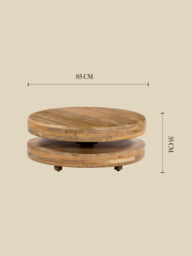 Birdie Mango Wood Coffee Table - thumbnail 3