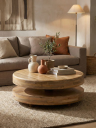 Birdie Mango Wood Coffee Table - thumbnail 1