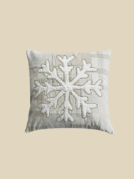 Festive Charm Embroidered Cotton Blend Cushion - thumbnail 2