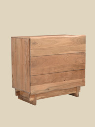Alder Three Drawer Chest - thumbnail 4