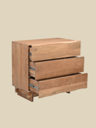 Alder Three Drawer Chest - thumbnail 6