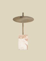 Ambrose Marble-Iron Side Table - thumbnail 2
