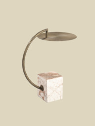 Ambrose Marble-Iron Side Table - thumbnail 4