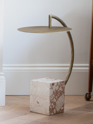Ambrose Marble-Iron Side Table
