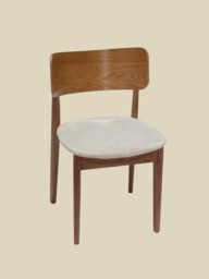 Noami Cream Upholstered Dining Chair - thumbnail 4
