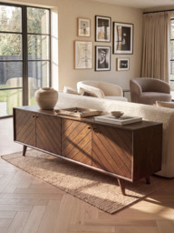 Carrie Mango Wood Media Unit - thumbnail 1