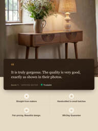 Ariso Mango Wood Console Table - thumbnail 3