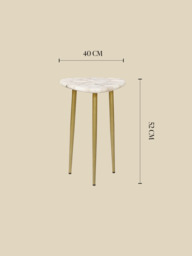 Karin White Agate Side Table - thumbnail 6
