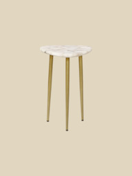 Karin White Agate Side Table - thumbnail 2
