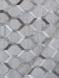 Rehaan Hide & Wool Rug - thumbnail 4