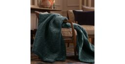 Lucy Velvet Quilted Throw