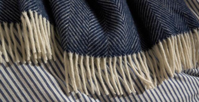 Herringbone throw
