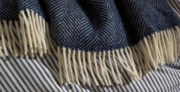 Herringbone throw