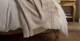 Herringbone throw