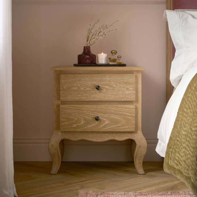 Sienna Beau 2 Drawer Bedside - image 1