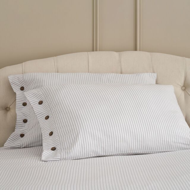 Cotton Collection Dyed Stripe Pillowcase Pair