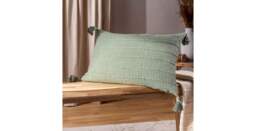 Textured Tassel Cushion