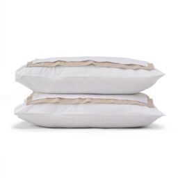 Natural Collection Linen Border Pillowcase Pair - thumbnail 2
